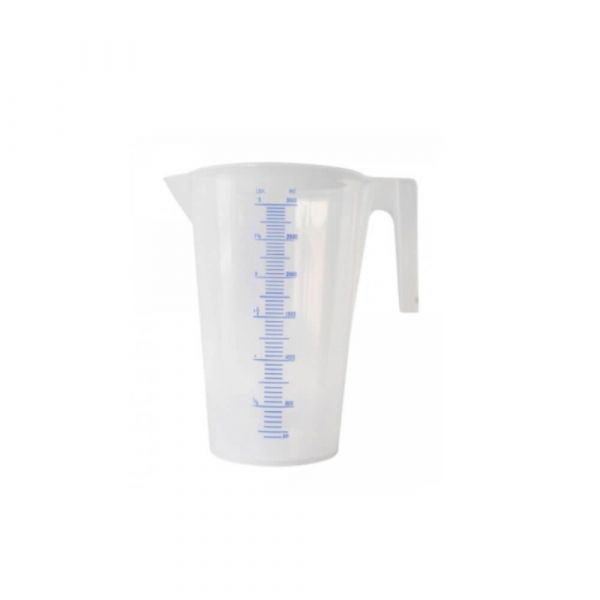 Jarra Em Polietileno Graduada 3 Litros Branca Bremen
