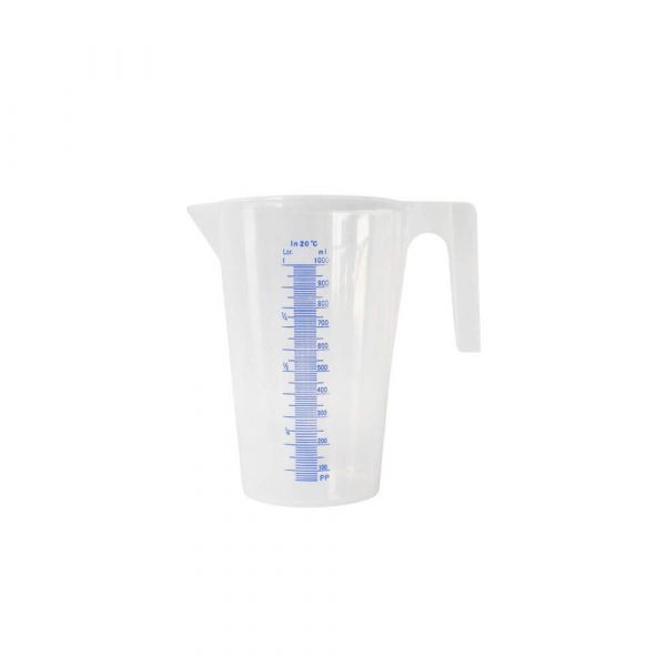 Jarra Em Polietileno Graduada 1 Litro Branca Bremen