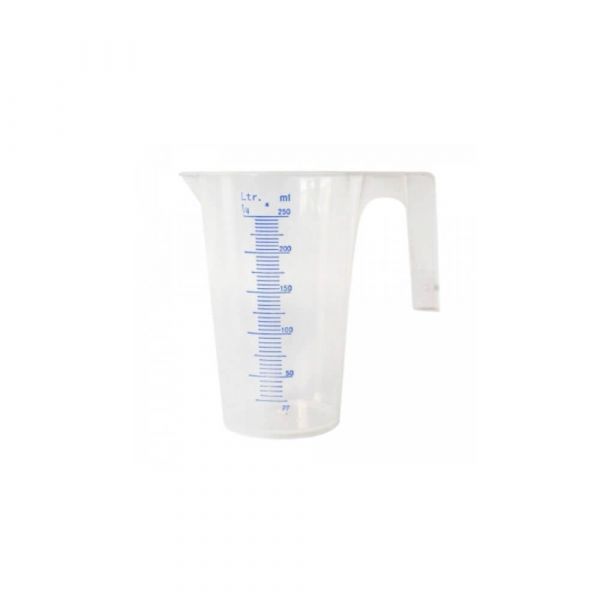 Jarra Em Polietileno Graduada 250Ml Branca Bremen