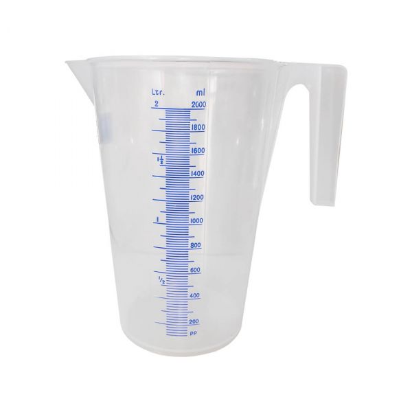 Jarra Plástica Graduada 2 Litros Branca Bremen