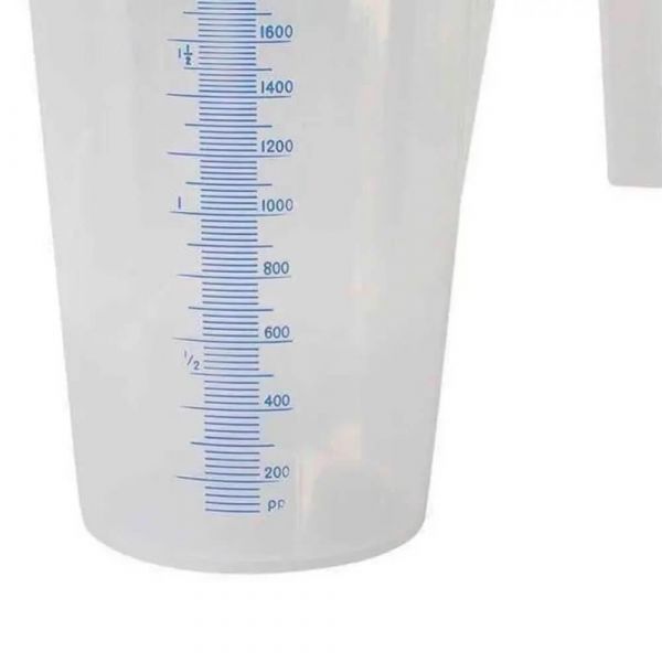 Jarra Plástica Graduada 2 Litros Branca Bremen
