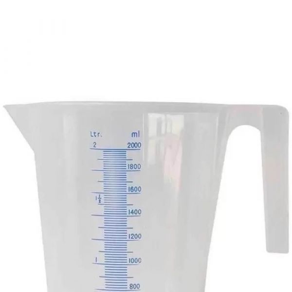 Jarra Plástica Graduada 2 Litros Branca Bremen