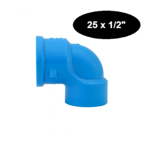 Joelho 90° Soldável com Bucha de Latão 25mm x 1/2 Pol. Krona