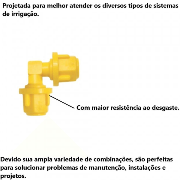 Joelho de Comando para Irrigação 1/8
