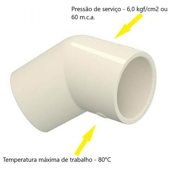 Joelho 45° 22mm Aquatherm Tigre