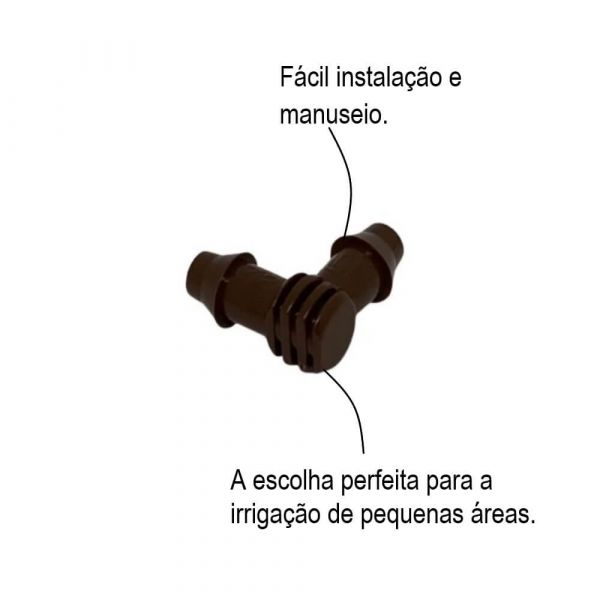 Joelho Dentado Para Tubo Gotejador 8mm Rain Bird