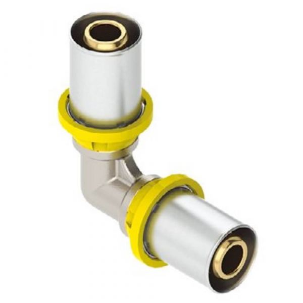 Joelho Para Gás 90 Met DN 16 Emmeti