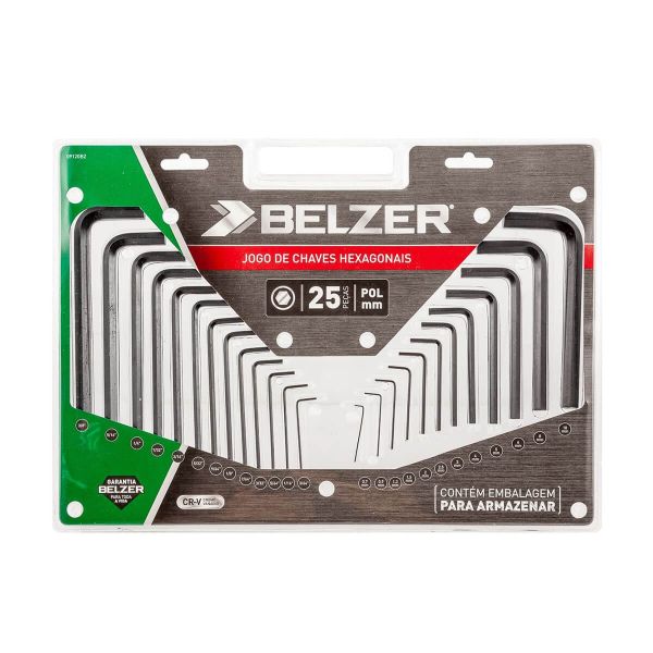 Jogo De Chave Allen Com 25 Peças Belzer