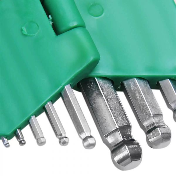 Jogo De Chave Allen Curvo Longa 9 Peças Carbografite