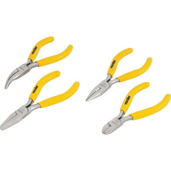 Jogo de Mini Alicates 4 peças - Vonder