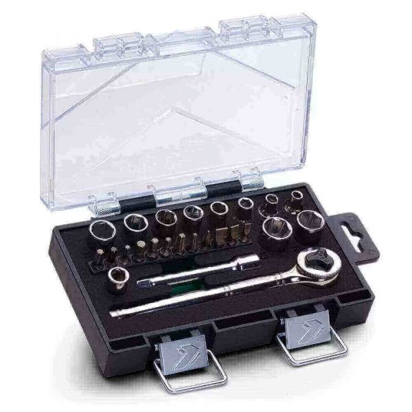 Jogo De Soquete Sextavado Com Encaixe 1/4