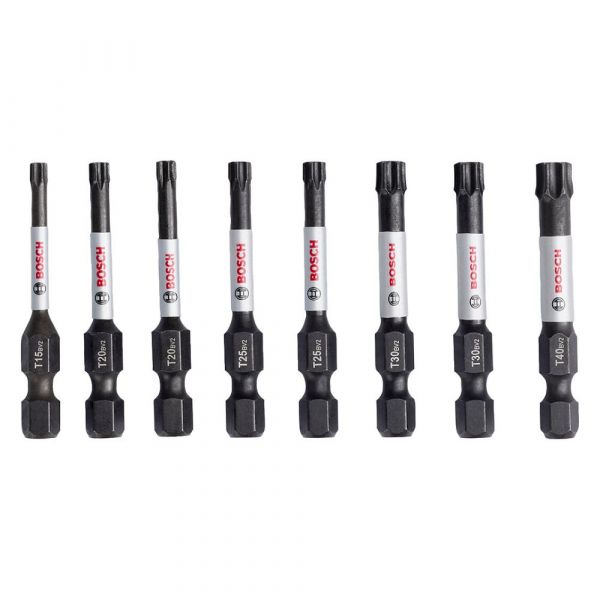 Jogo de Bits Impact Control 50mm Torx 8 Peças Bosch
