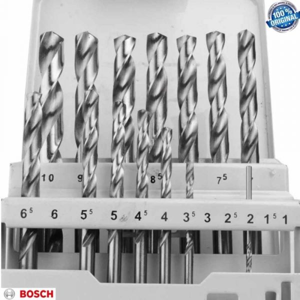 Jogo broca para Metal Bosch HSS-G 1-10mm 19 peças
