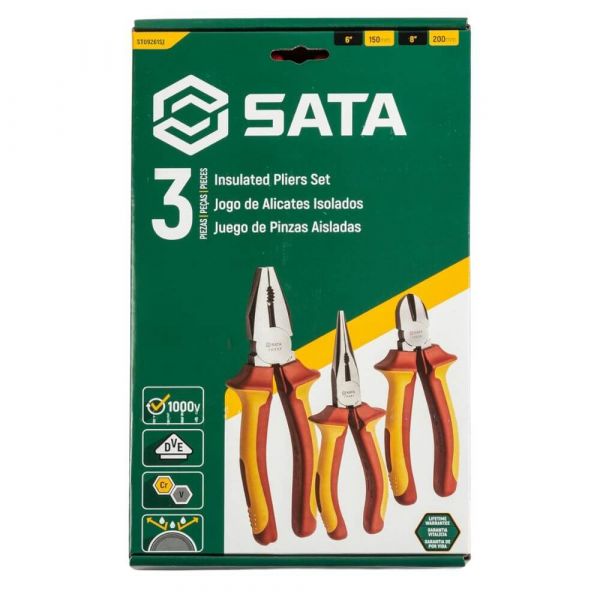 Jogo de Alicates 3 Peças VDE ST09261SJ Sata