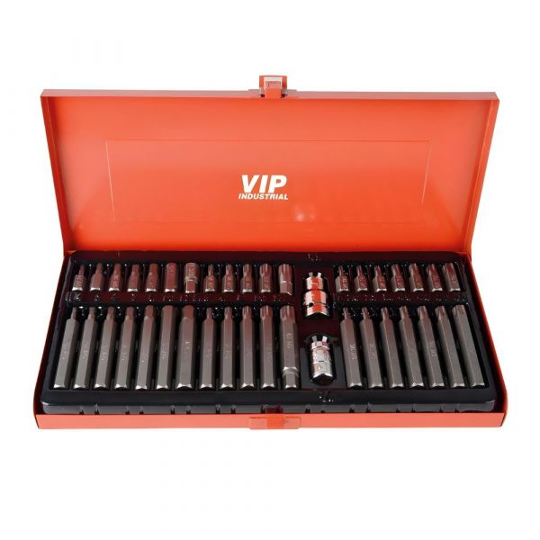 Jogo De Bits Com 40 Peças Metal Box Vip Industrial
