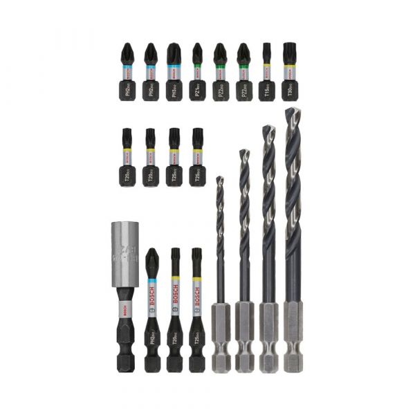 Jogo de Bits Impact Control 20 Peças Bosch