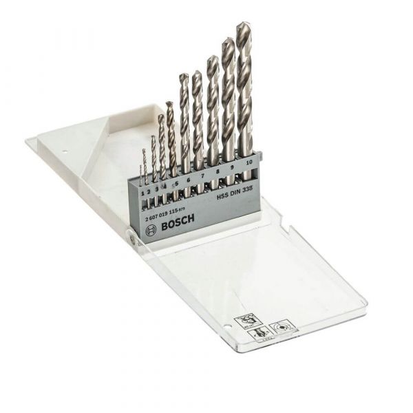 Jogo de Broca 10 Peças Para Metal HSS-G Bosch