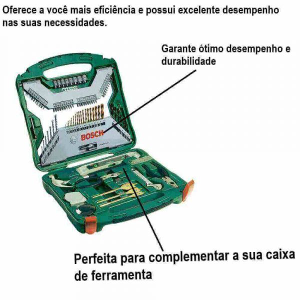 Jogo de Brocas e Ferramentas X-line de 103 Peças BOSCH