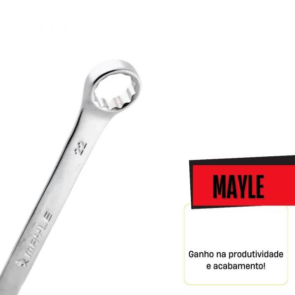 Jogo de Chave Combinada 6 à 22mm com 12 Peças Mayle 