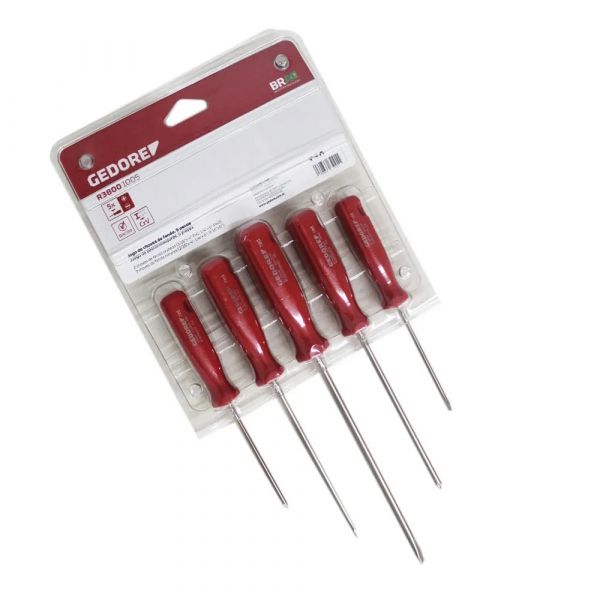 Jogo de Chave Fenda Com 5 Peças Gedore Red