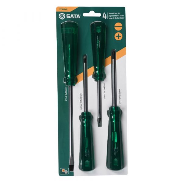 Jogo de Chave Fenda/Philips 4 Peças ST08043L Sata