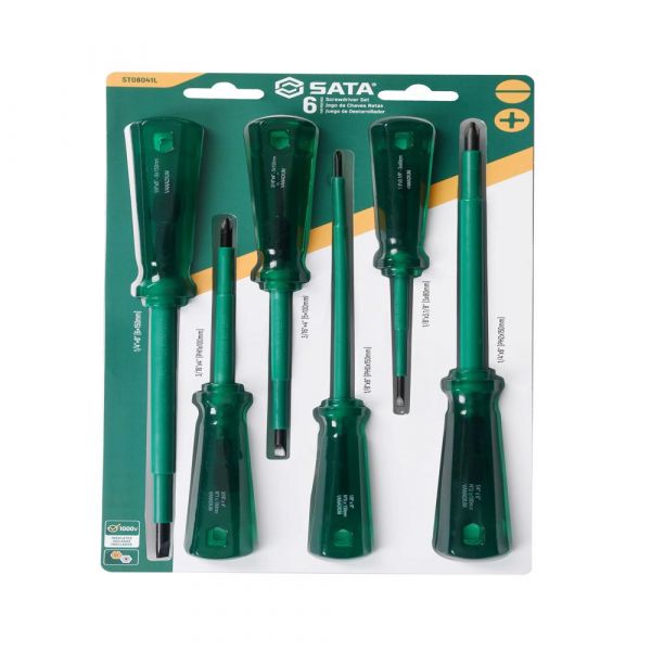 Jogo de Chave Fenda/Phillips Isolada 6 Peças ST08041L Sata