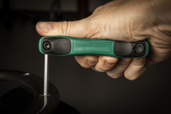 Jogo de Chaves Allen Hexagonais Tipo Canivete Sata