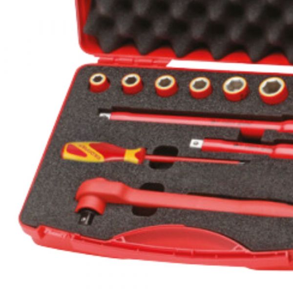 Jogo de Ferramentas Vde Isoladas de 1/2 Pol. com 14 Peças Gedore
