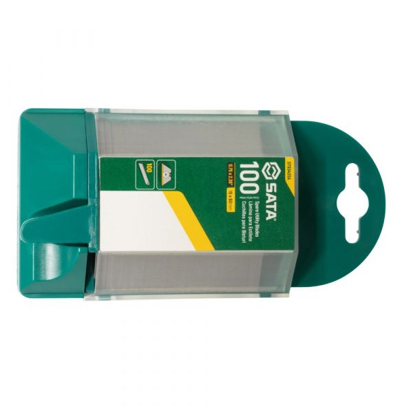 Jogo de Lâminas para Estilete Trapezoidal 100 Peças ST93435A Sata
