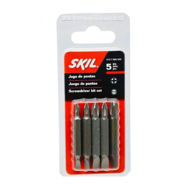 Jogo de Pontas Duplas Phillips Fenda 10 Peças Skil