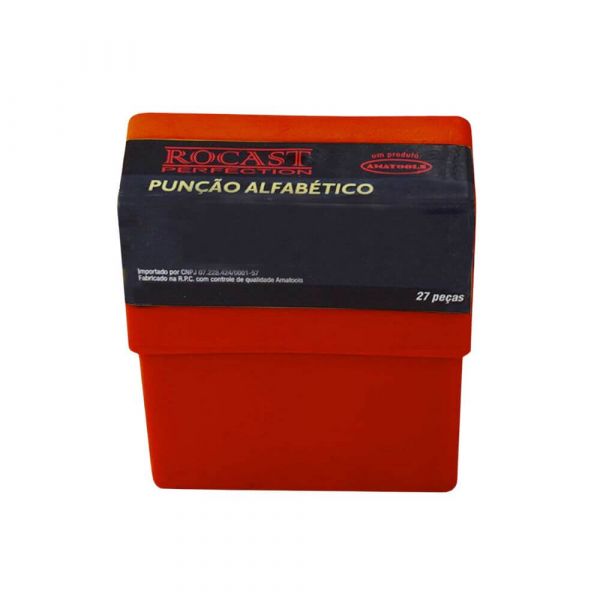 Jogo de Punção Alfabético 27 Peças 8,00mm Rocast