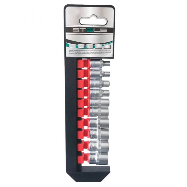 Jogo De Soquete Sextavado Com Encaixe 1/4