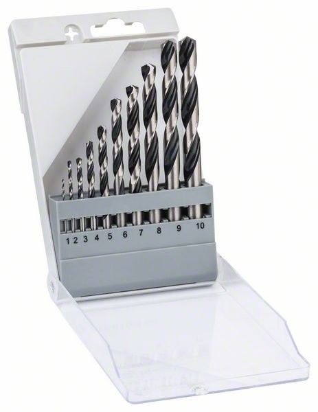 Jogo de Brocas HSS PointTeQ, 10 Peças- Bosch 2608577348