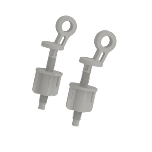 Jogo Parafuso Assento Sanitário Bellart Branco Durin