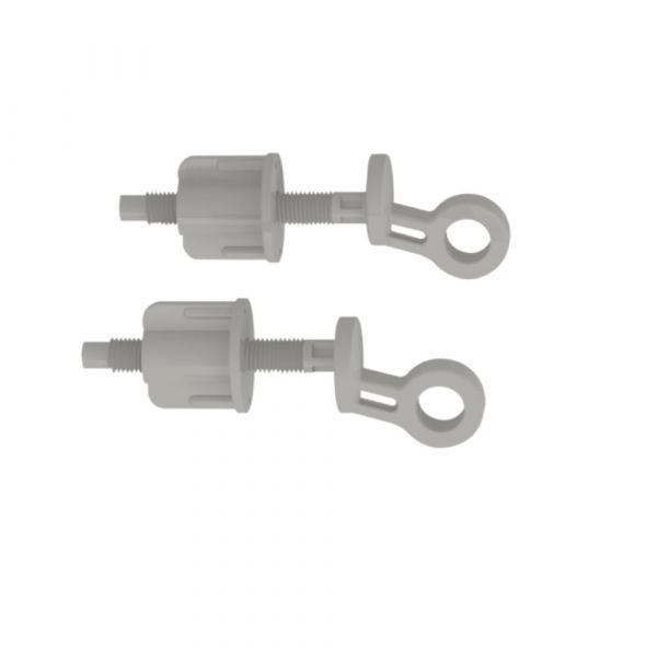 Jogo Parafuso Assento Sanitário Bellart Branco Durin