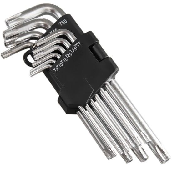 Jogo de Chave Torx 10 Peças com Furo- Western 2060