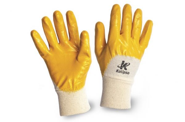 Luva de Segurança Nitrili- Ka20 Amarela Tam G - KALIPSO