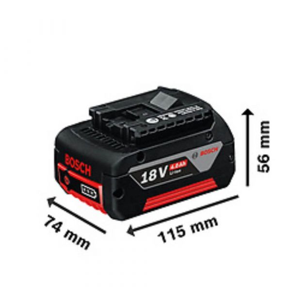 Kit Bosch 2 baterias GBA 18V 4,0Ah e Carregador GAL 1880 CV 220V