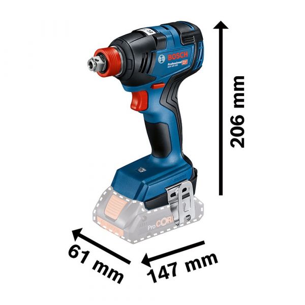 Kit Bosch Parafusadeira GSB 18V-50 + Chave de Impacto GDX 18V-200