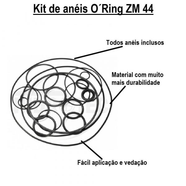 Kit de Anéis O´Ring ZM-44 Maxxi 