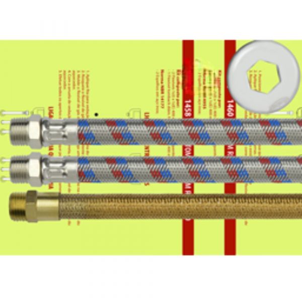 Kit para Instalação de Água Quente e Fria 400mm 1/2 Pol. NPT X 1/2 Pol. Maqenge