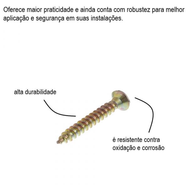 Kit Parafusos Para Aglomerado e MDF Bemfixa