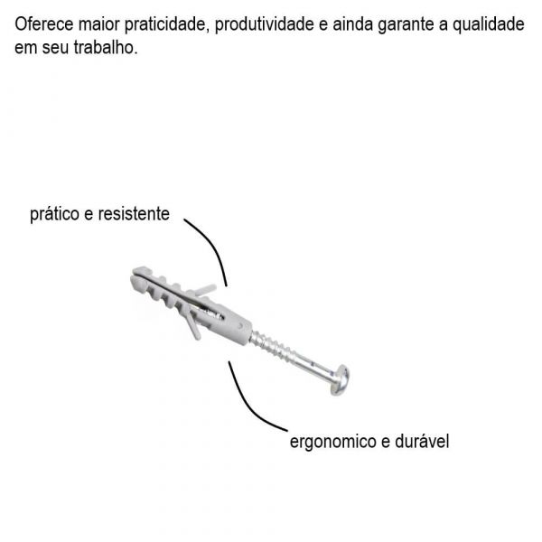Kit Prático Para Fixação Com Parafuso e Bucha 4mm Bemfixa 