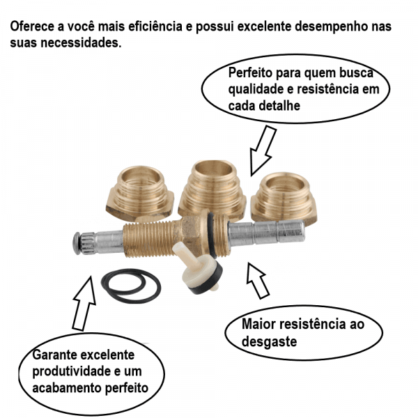 Kit Salva Registro sem Canopla e sem Acabamento Pevilon