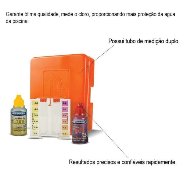 Kit Teste Aquachek Hidroazul