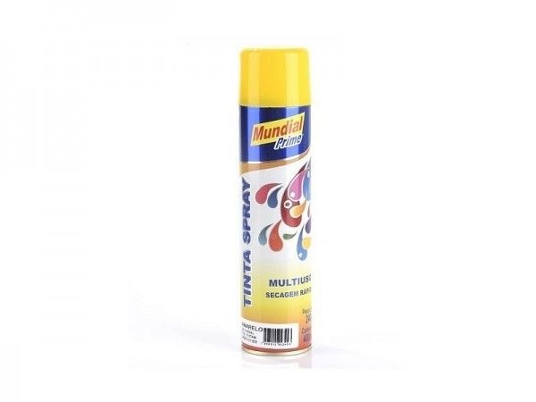 Tinta Spray Amarelo 400ml Mundial Prime