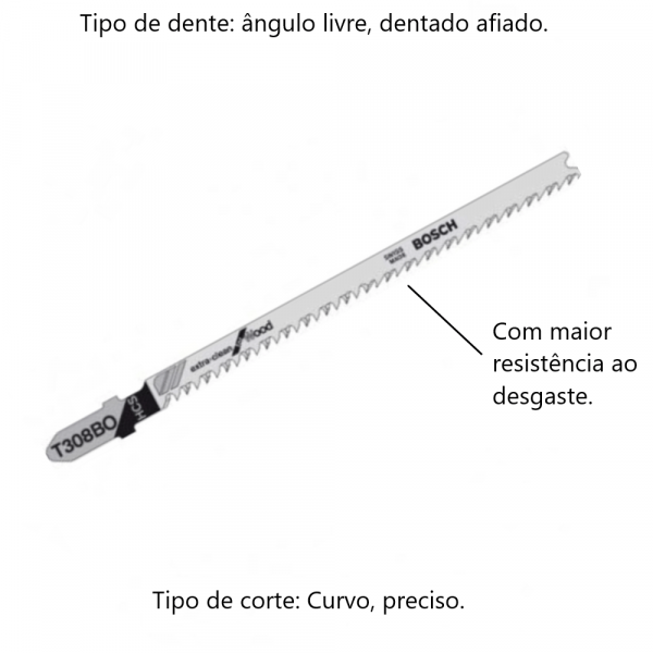 Lâmina de Serra Tico-Tico T308BO Bosch