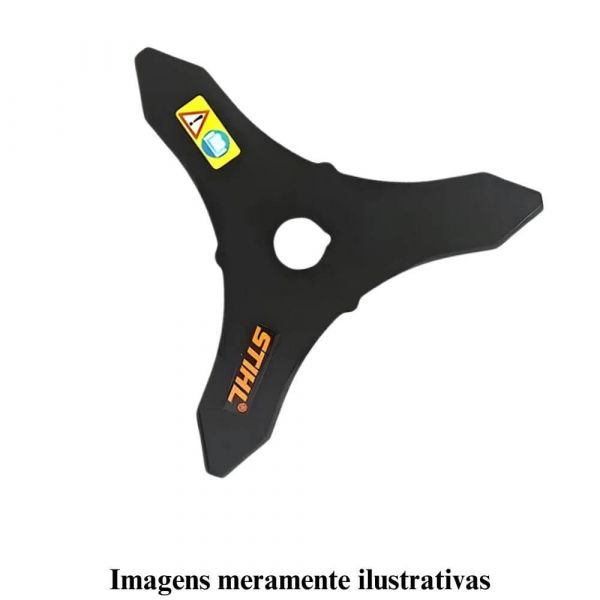 Lâmina para Roçadeira 3 Pontas 300mm Furo 20mm Stihl