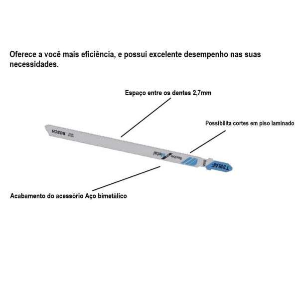 Lâmina Serra Tico Tico Bosch Flexible T318AF