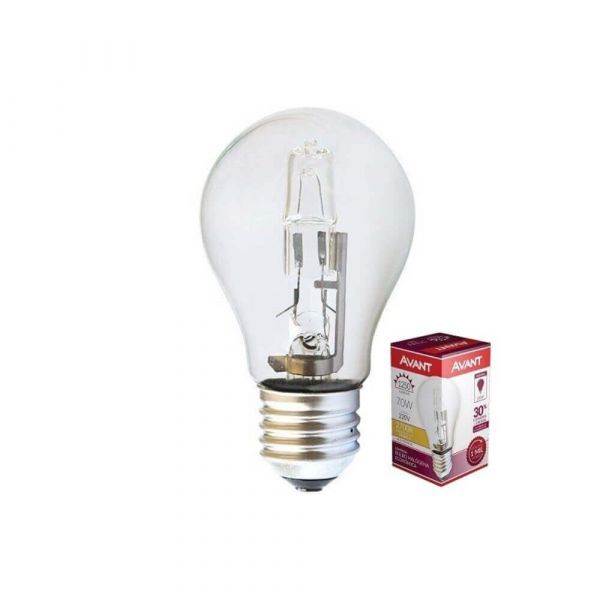 Lâmpada Bulbo Halógena A55 70W Avant